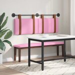 vidaXL Tête de lit suspendue Rose PU antique