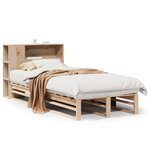 vidaXL Lit bibliothèque sans matelas 100x200 cm bois massif
