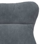 vidaXL Fauteuil relaxant Gris foncé 69 x 74 x 93 cm Velours