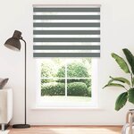 vidaXL Store zèbre gris foncé largeur du tissu 140 9 cm polyester