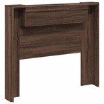 vidaXL Tête de lit Chêne brun 120 x 16 5 x 103 5 cm Bois d'ingénierie