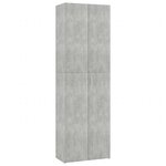 vidaXL Armoire de bureau Gris béton 60x32x190 cm Bois d'ingénierie
