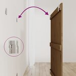 vidaXL Tête de lit murale Marron miel 95 5x3x90 cm Bois massif de pin