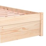 vidaXL Cadre de lit Blanc Bois massif 100x200 cm