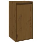 vidaXL Armoires murales 2Pièces Marron miel 30x30x60cm Bois de pin massif