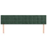 vidaXL Têtes de lit 2 Pièces Vert foncé 80x5x78/88 cm Velours