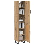 vidaXL Haut Armoire Chêne artisanal 34 5 x 34 x 180 cm