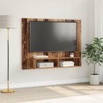 vidaXL Meuble TV mural Bois ancien 120 x 23 5 x 90 cm