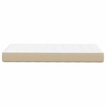 Matelas à ressorts ensachés vidaXL Vert clair Gris Medium 100x200x20 cm Tissu