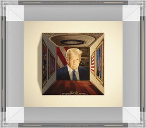 Pièce de monnaie en Argent 5 Cedis g 31.1 (1 oz) Millésime 2025 TRUMP 3D