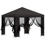 vidaXL Abri de jardin avec parois 3 x 3 m Anthracite