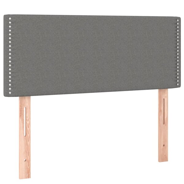 vidaXL Tête de lit Gris foncé 100x5x78/88 cm Tissu