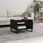 vidaXL Table basse Chêne noir 60 x 50 x 40 cm Bois d'ingénierie