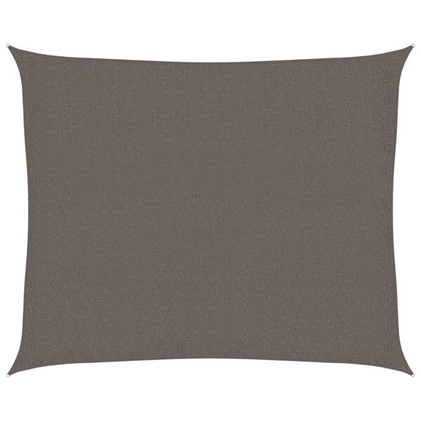 vidaXL Voile d'ombrage 160 g/m² Anthracite 2 5x3 m PEHD