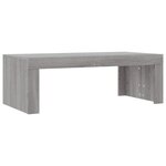 vidaXL Table basse sonoma gris 102x50x36 cm bois d'ingénierie