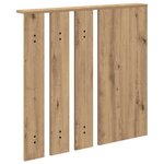 vidaXL Porte-manteau mural avec miroir chêne artisanal 84 x 10 x 80 cm