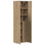 vidaXL Armoire de rangement 3 Pièces Chêne artisanal