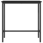 vidaXL table Chêne noir 100 x 40 x 100 5 cm Bois d'ingénierie et acier