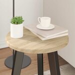 vidaXL Plateau de table Chêne sonoma 30 x 30 x 1.5 cm