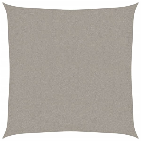 vidaXL Voile d'ombrage 160 g/m² carré gris clair 3 6x3 6 m PEHD