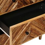 vidaXL Armoires de rangement 3 Pièces Marron 60 x 33 5 x 75 cm