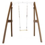AXI Portique simple en bois 1 balançoire Marron Blanc 160x181x207cm