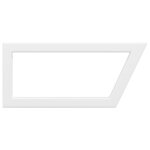 vidaXL Supports d'étagères pour lavabo 2 Pièces blanc trapèze acier