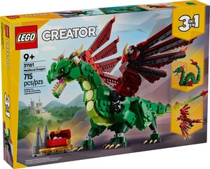 LEGO Creator - Dragon Médiéval 31161 - Set de Construction 3-en-1