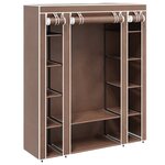 vidaXL Armoire avec compartiments et tiges 45 x 150 x 176 cm Marron