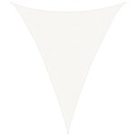 vidaXL Voile d'ombrage 160 g/m² Blanc 3x4x4 m PEHD