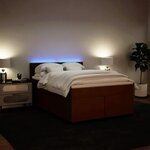 vidaXL Sommier à lattes de lit avec matelas Rose 140x190 cm Velours