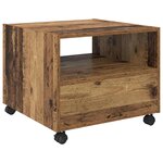 vidaXL Table basse Bois ancien 55 x 55 x 45 cm Bois d'ingénierie