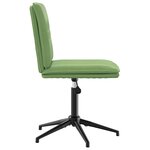 vidaXL Chaise de salle à manger Vert clair Velours