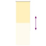 vidaXL Store enrouleur occultant jaune largeur du tissu 40 7 cm