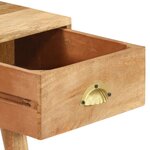vidaXL Table console 90x45x75 cm bois de manguier massif