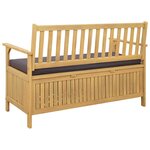 vidaXL Banc de rangement 2 -Seater 120 x 63 x 84 cm Rectangulaire