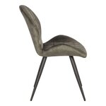LABEL51 Chaises à manger lot de 2 Sil 51x64x87 cm vert velours