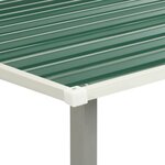 vidaXL Abri de jardin avec portes Vert 386x205x178 cm Acier