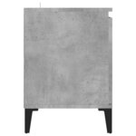 vidaXL Meuble TV avec pieds en métal Gris béton 103 5x35x50 cm