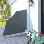 vidaXL Auvent latéral pliable de balcon Gris 140x140 cm
