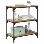 vidaXL Bibliothèque chêne artisanal 60 x 33 x 70 5 cm