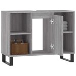 vidaXL Armoire salle de bain sonoma gris 80x33x60 cm bois d'ingénierie
