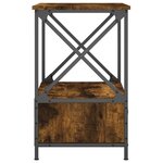 vidaXL Tables de chevet 2 Pièces chêne fumé 50x41x65 cm bois d’ingénierie