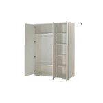 LONDON Armoire 3 Portes Blanc mat