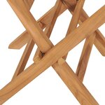 vidaXL Chaises pliables de jardin lot de 2 Bois de teck solide
