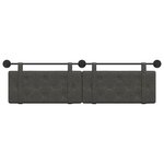 vidaXL Tête de lit suspendue Noir PU antique