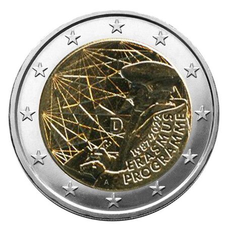 2 euro commemorative 2022 : allemagne (35 ans du programme erasmus)