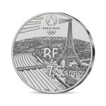 Jeux Olympiques de Paris 2024 - Monnaie de 7 5€ - Relais de la Flamme Olympique