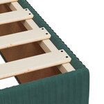 vidaXL Cadre de lit sans matelas vert foncé 200x200 cm velours