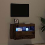 vidaXL Meuble TV mural Bois ancien 60 x 30 x 40 cm Bois d'ingénierie